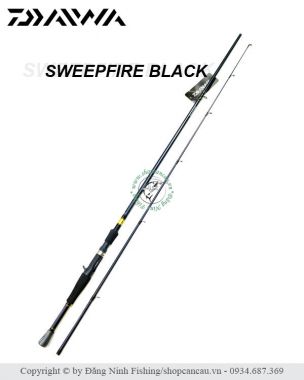 Cần máy ngang Daiwa Sweepfire Black - NEW!2021