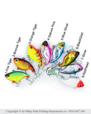 Mồi lure Vib V50 KCS - mồi lure lóc, chẽm