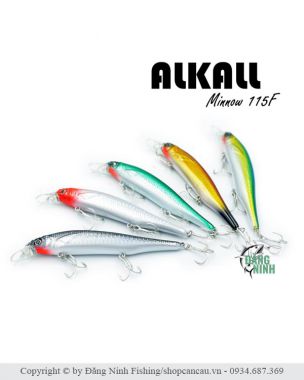 Mồi lure Minnow Alkall 115 - chuyên chẽm,vược,măng,mú.