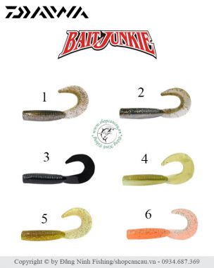 Mồi mềm Daiwa Bait Junkie 2.5-inch Grub - NEW!2021