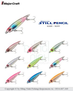 Mồi Mềm Major Craft RockLiver Still Pencil | Mồi Mềm Dáng Thon, Tự Nhiên, Đánh Cá Nhát Tốt