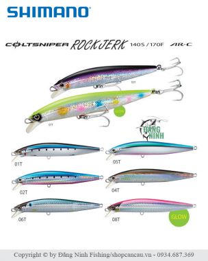 Mồi lure Shimano ColtSniper Rock Jerk  170F AR-C - OM-170P