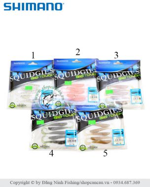 Mồi mềm Shimano Squidgies BioTouch - 10cm - 3.5gr - Made in Japan