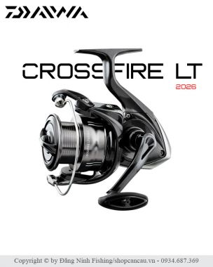 Máy câu Daiwa Crossfire LT - 2026 | Giá Hợp Lý, Dễ Chơi, Công Nghệ Daiwa Đáng Tiền