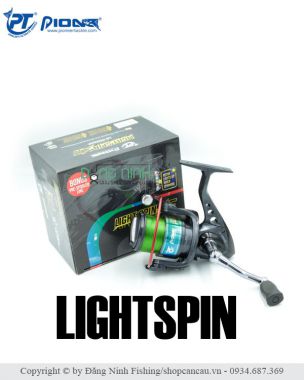 Máy câu Pioneer LightSpin - máy câu phát sáng cực độc