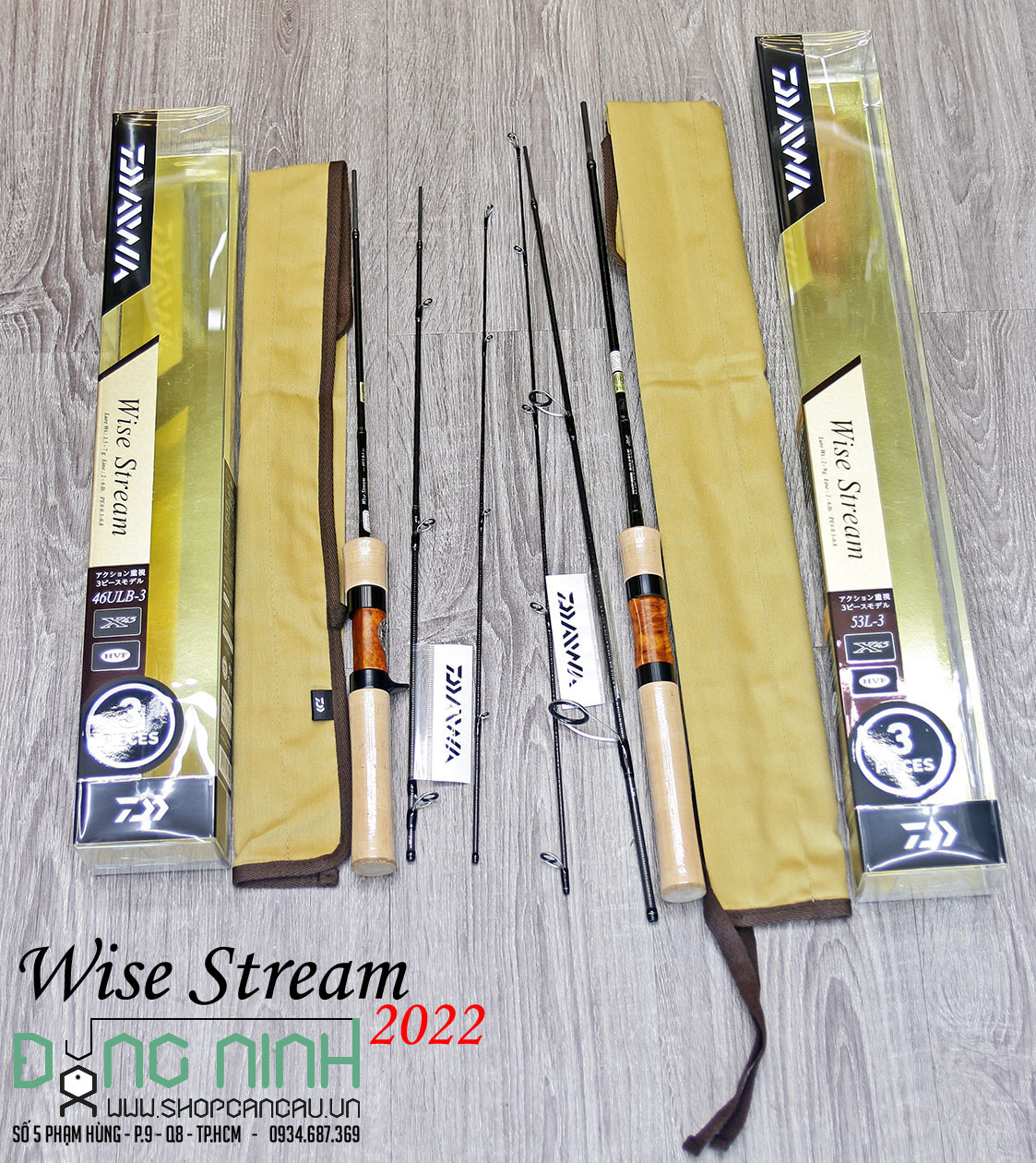 Cần lure Daiwa Wise Stream 2022