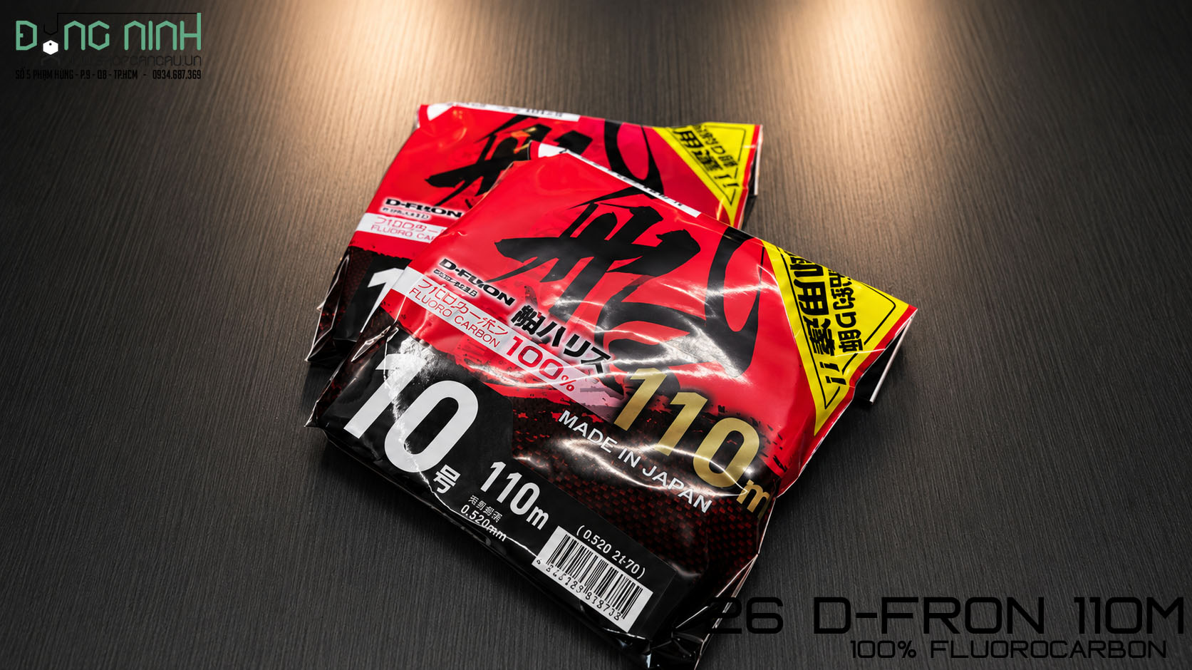 D&acirc;y FluoroCarbon Daiwa D-fron 25D 110m - 2026