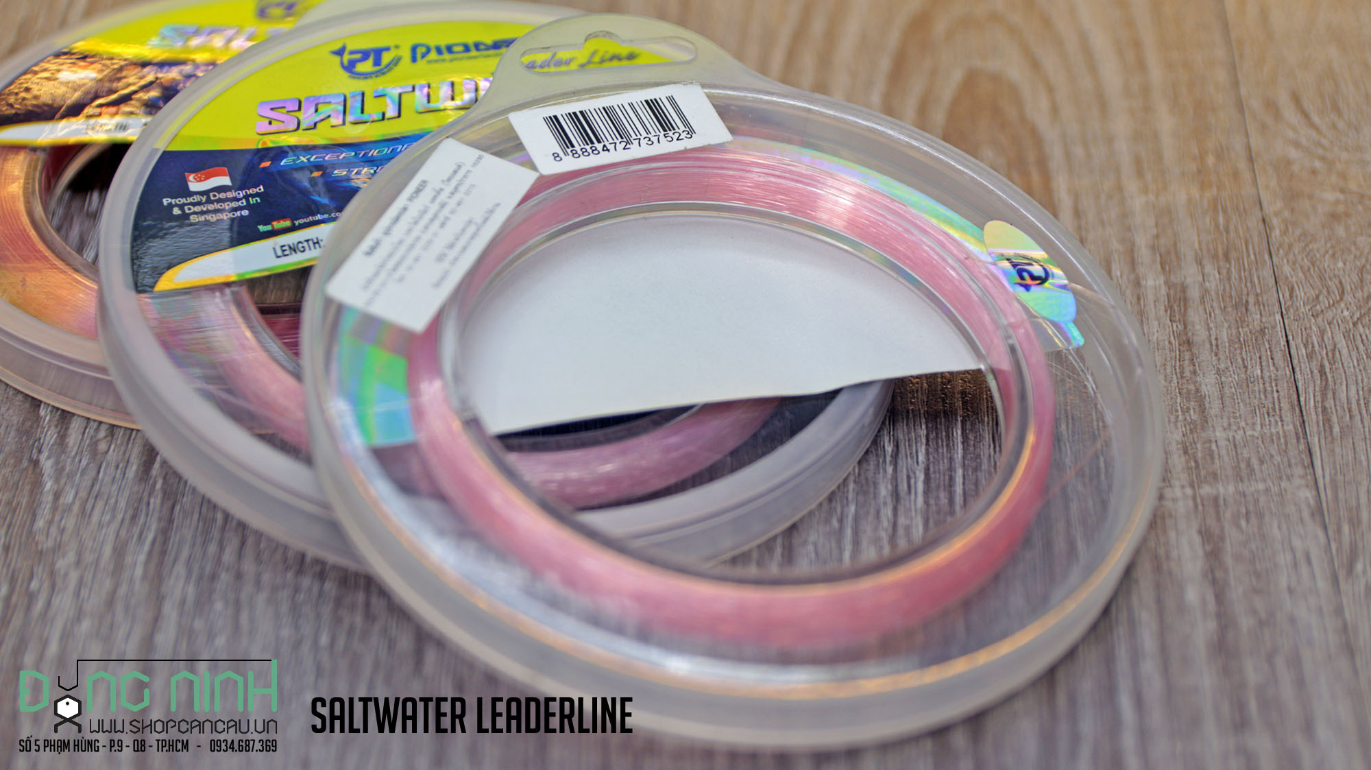 Dây leader Pioneer SaltWater Pink - cuộn 50m