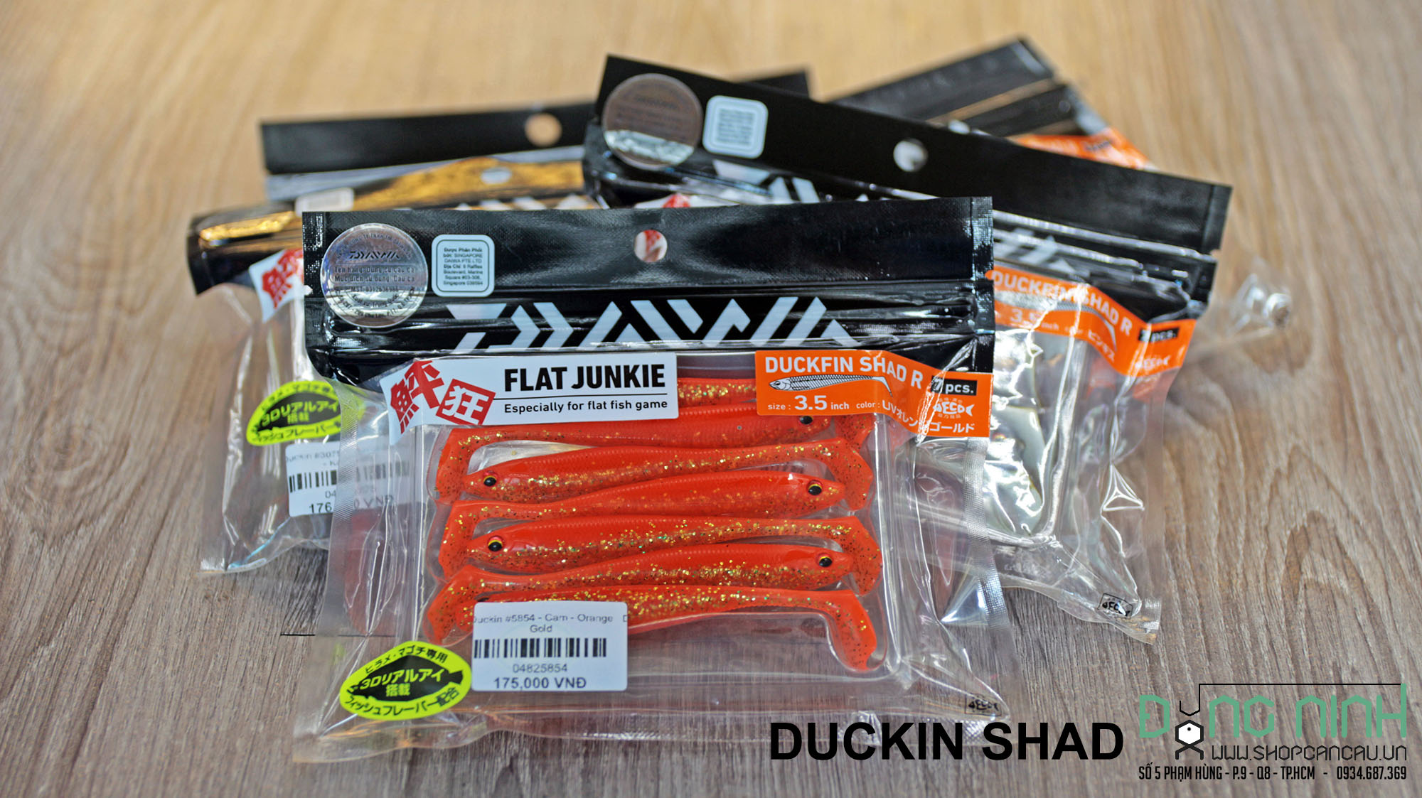 Mồi mềm Daiwa Flat Junkie Duckin Shad R