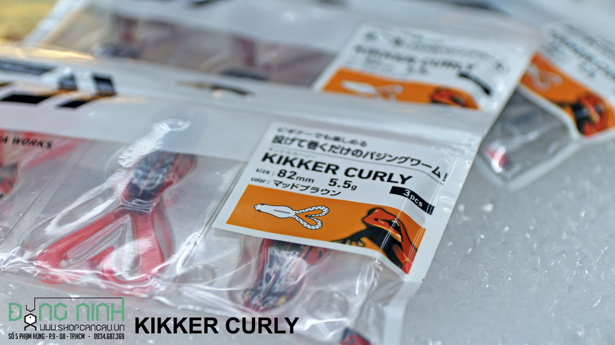 Nhái mềm Daiwa Kikker Curly - nhái mềm Skipping