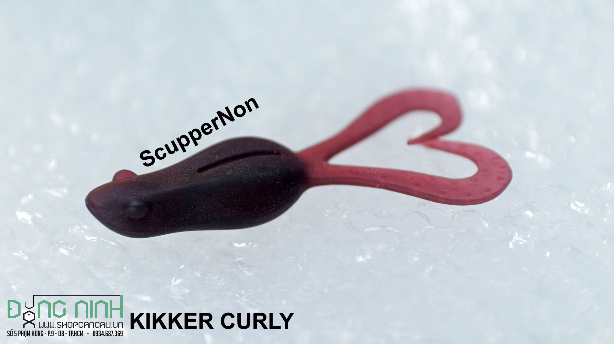 Nhái mềm Daiwa Kikker Curly - nhái mềm Skipping