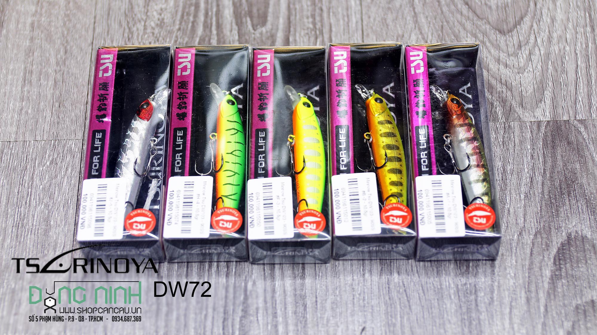 Mồi lure Minnow Tsurinoya DW72 - 90SS