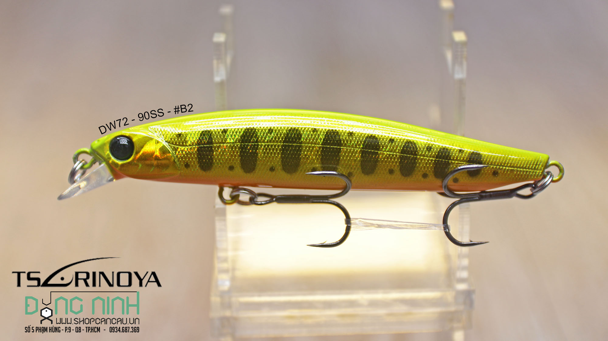 Mồi lure Minnow Tsurinoya DW72 - 90SS