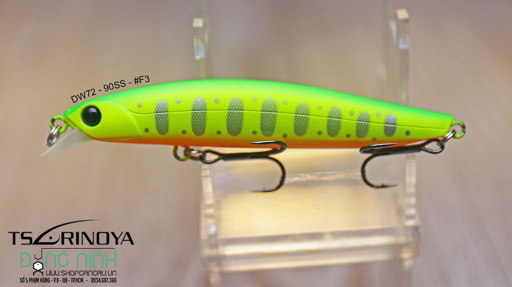 Mồi lure Minnow Tsurinoya DW72 - 90SS