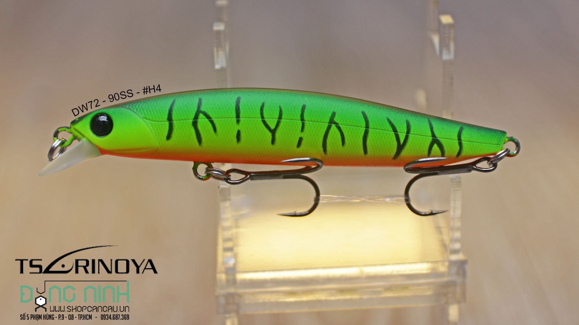 Mồi lure Minnow Tsurinoya DW72 - 90SS