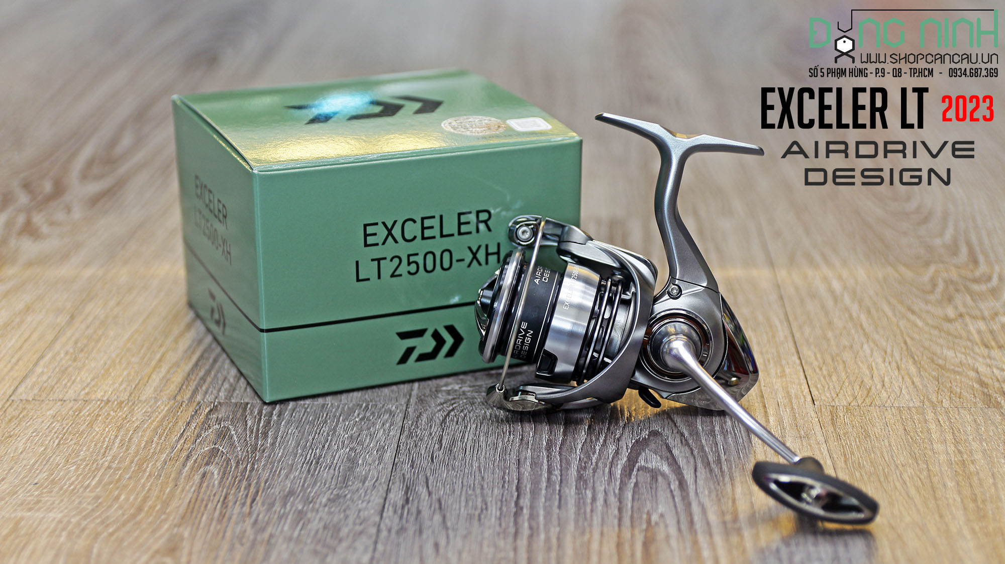 Máy câu Daiwa Exceler LT - 2023 - AIRDRIVE DESIGN