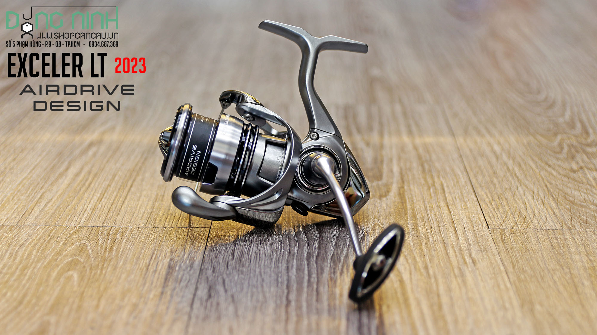 Máy câu Daiwa Exceler LT - 2023 - AIRDRIVE DESIGN