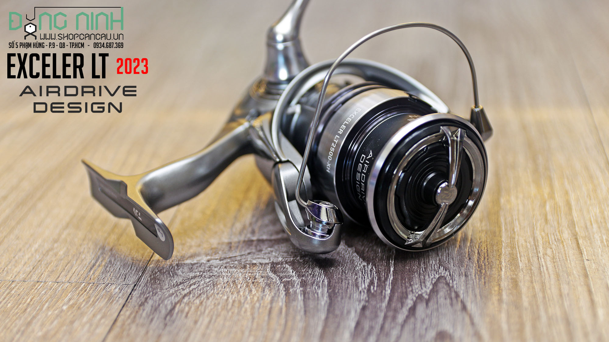 Máy câu Daiwa Exceler LT - 2023 - AIRDRIVE DESIGN