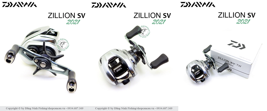 Máy câu ngang Daiwa Zillion SV TW - 2021 - Tái sinh