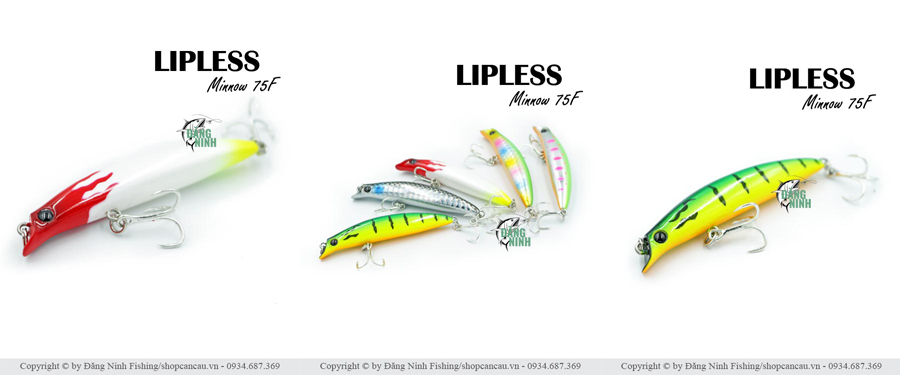 Mồi lure Minnow Lipless 75F - mồi lure chẽm, măng, mú