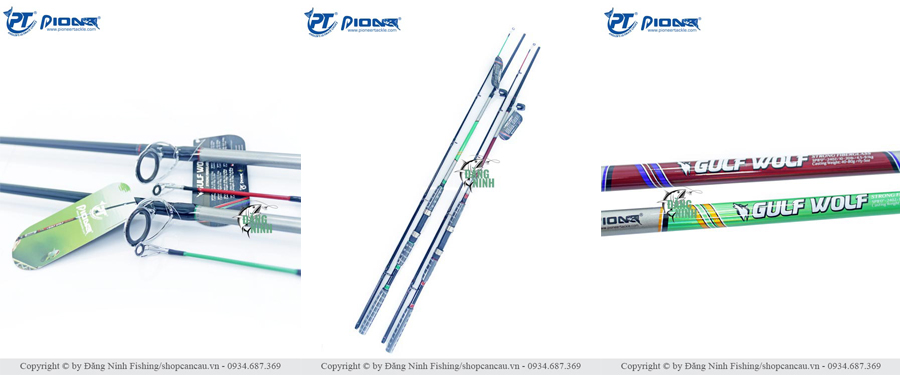 Cần câu Pioneer Gulf Wolf - siêu bạo lực