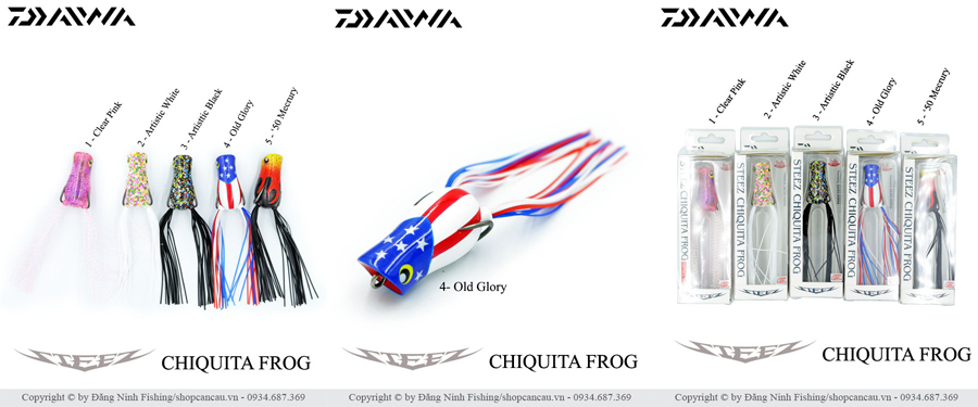 Nhái hơi Daiwa Steez Chiquita Frog