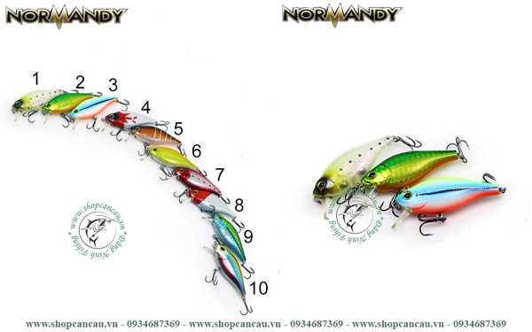 Mồi giả Normandy Vibration V60 - 9166 - Made in Taiwan